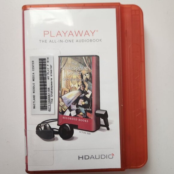 The Shakespeare Stealer by Gary Blackwood Playaway Audiobook, Former Library Cop - Picture 1 of 8